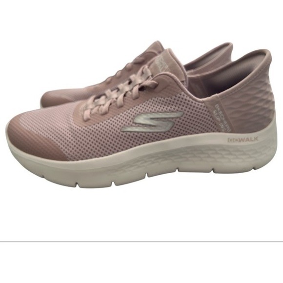 Skechers Go Walk Slip-Ins Women's 9 Mauve Pink Comfort Walking‎ Shoes Sneakers - Picture 5 of 8